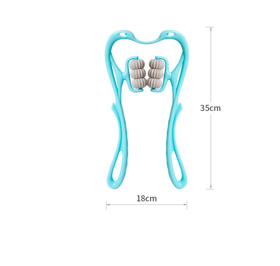 FlexiRoll™ Neck Massager – 6-Wheel Deep Tissue Relief for Neck & Shoulders